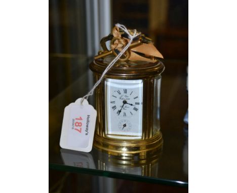 'Mini' oval 5 glass Anglaise Riche carriage clock