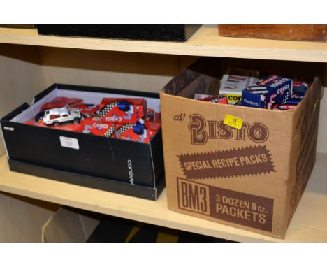 A collection of several dozen boxed Corgi die-cast model vehicles