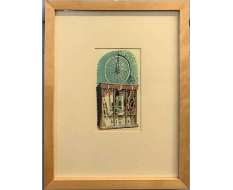 Eric Ravilous RCA (British,1903-1942), 'Hardware', lithograph in colours, 10x19cm, framed and glazed