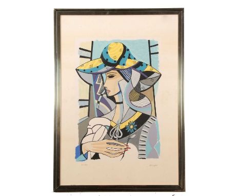 Vittorio Chippari (Italian, b.1922) Serigraph, numbered 37/200, signed, 13x20ins, framed and glazed