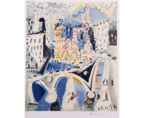 Pablo Picasso, 'Notre Dame', limited edition lithograph from the Marina Picasso collection, printed by chromist Laurent Marce