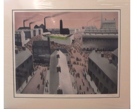Mackenzie THORPE (Brtish b. 1956) The Big Match, Limited edition giclée print, titled, signed and numbered 215/495 in pencil,