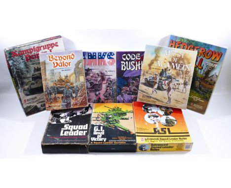 This is a comprehensive collection of ADVANCED SQUAD LEADER games and expansion modules released by AVALON HILL in the 1970's