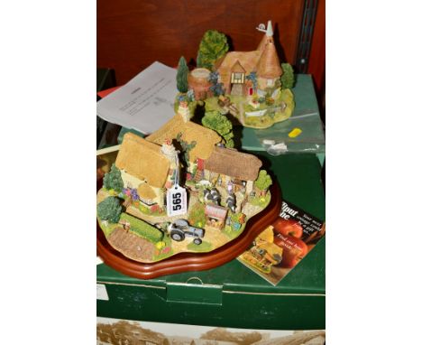 TWO BOXED LIMITED EDITION LILLIPUT LANE SCULPTURES, 'We Plough the Fields and Scatter' L2412, No 81/2001, certificate, leafle