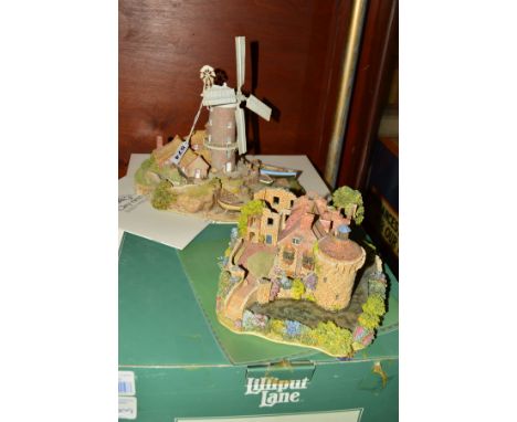 TWO BOXED LIMITED EDITION LILLIPUT LANE SCULPTURES, 'Cley-Next-The-Sea' No 2700/3000, with certificate and leaflet and 'Scotn
