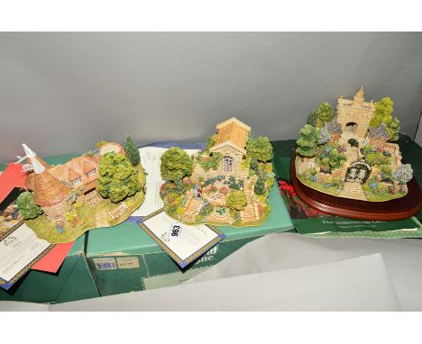 THREE BOXED LIMITED EDITION LILLIPUT LANE SCULPTURES, 'Hestercombe Cottage' L2063, No778/3950 (certificate and deeds), 'The M