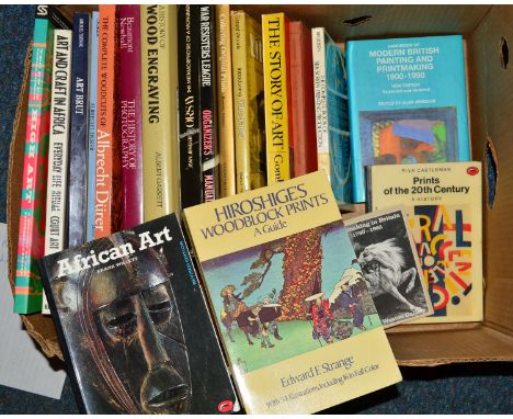 A BOX OF ART &amp; CRAFT BOOKS, to include Garrett, Albert, A History of Wood Engraving and Willikurth, Dr., The Complete Woo