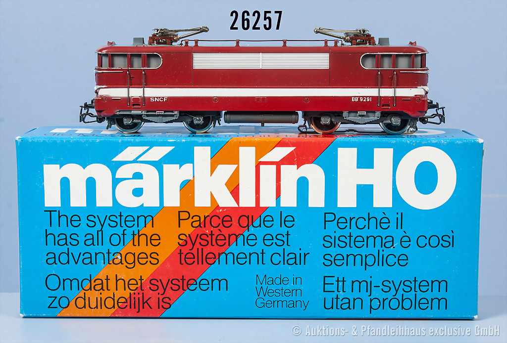 Marklin H0 3059 Typ 3 E Lok Der Sncf Bn 9291 Aufschrift Capitole Zustand 0