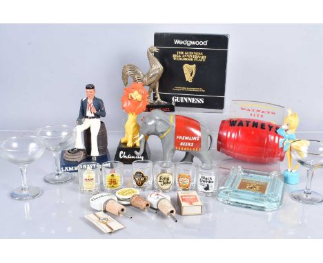 Breweriana, a collection of vintage Breweriana, to include Chandy, Watneys Ales, Fremlins Beers, Courage, Lambs Navy Rub, Bab
