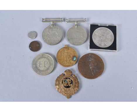 A WWI Army Service Corps Australian Imperial Force Victory medal, awarded to Private R McCaffrey, (AF), together with WWII Wa