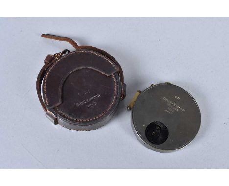 A Siemens Bros &amp; Co Clinometer, dated 1898, No.211, engraved H.O.C Logstoun, together with original leather carry case, s