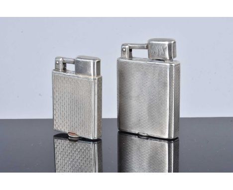 A George Stockwell &amp; Co silver pocket lighter, dated London 1929, with engraved initials to the strike cover 'H.J.N', sta