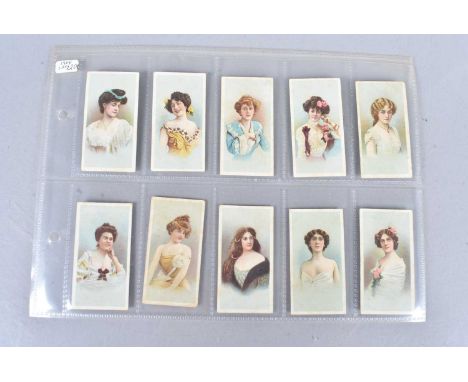 BAT and Gallahers Beauties Themed Cigarette Cards, Gallahers, Beauties 1905, (52  a set), together with three odd cards also 