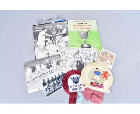 West Ham United,  a collection of memorabilia from the West Ham win in the European Cup Winners' Cup 1965 that including a fi