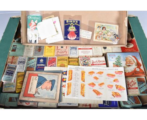 Victorian and Later Advertising Greeting Cards/Cigarette Boxes/Guinness Cufflinks, advertising and greeting cards, Huntley &a