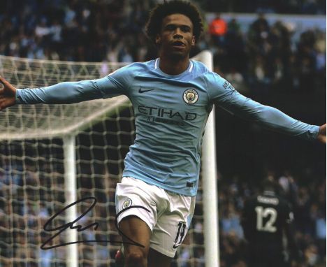 Leroy Sane Signed Manchester City 8x10 Photo. Good condition. All autographs come with a Certificate of Authenticity. We comb