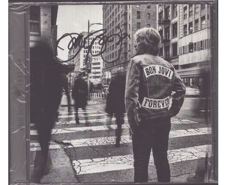Jon Bon Jovi signed CD insert of Forever. CD included. Good condition. All autographs come with a Certificate of Authenticity