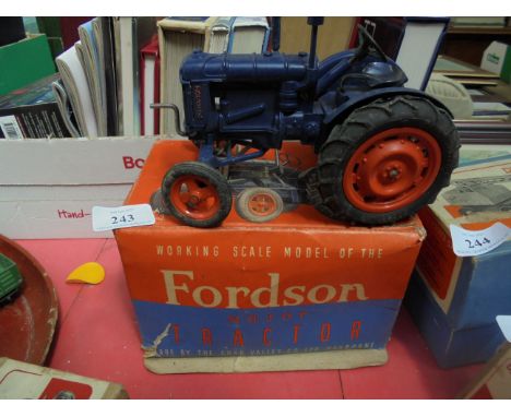 Early 20th century Chad Valley Fordson Major tractor in original box