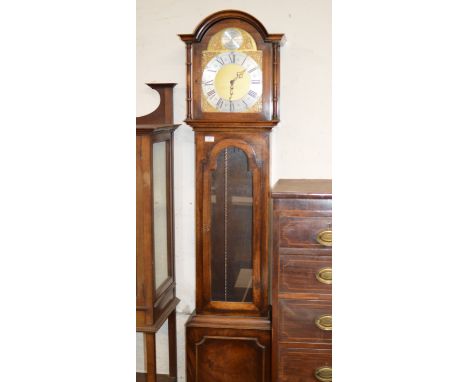 REPRODUCTION MAHOGANY LONGCASE CLOCK     