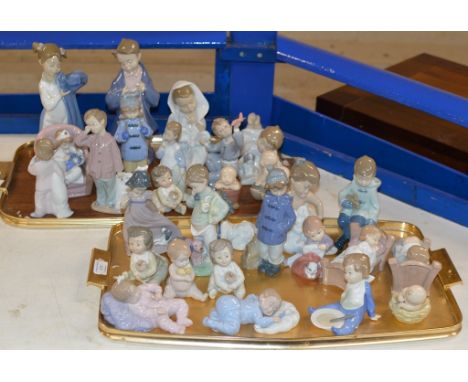 LARGE COLLECTION OF VARIOUS NAO &amp; NADAL FIGURINE ORNAMENTS     