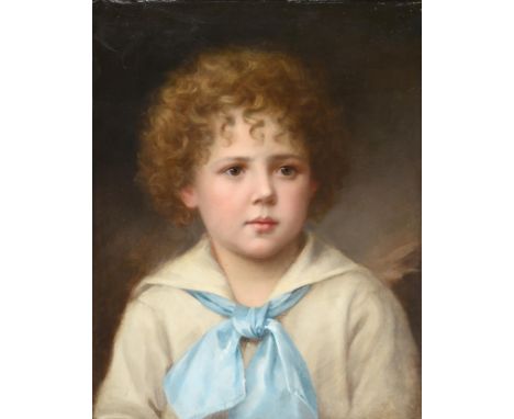 French School (Early 20th century)  Portrait of a boy, wearing a sailor's outfit  Oil on canvas, 42cm by 33cm   Provenance: C