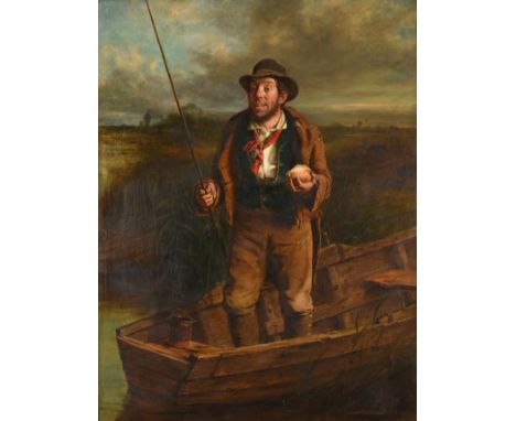Erskine Nichol RSA, ARA (1825-1904) Scottish The Angler's Repast Signed and dated (18)86, oil on canvas, 98cm by 74cm See ill