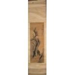 FINE CHINESE HANGING SCROLL OF A HERMIT SCHOLAR , QINGG DYNASTY