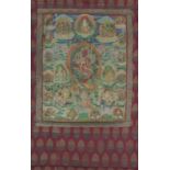 THANGKA DEPICTING VAJRAVARAHI TIBET 18TH CENTURY