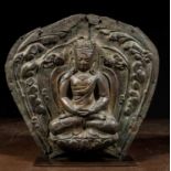 BUDDHA AMITHABA REPOUSSE TIBET 18TH CENTURY POSSIBLY DENSATIL STYLE