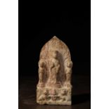 STANDING GUANYIN MARBLE CHINA 8TH CENTURY