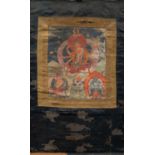 THANGKA DEPICTING VASUDHARA TIBET 18TH TO 19TH CENTURY