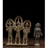 A GROUP OF INDIAN BRONZE KONDH BRONZES