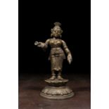 STANDING BRONZE PARVATI INDIA ORISSA 18TH CENTURY