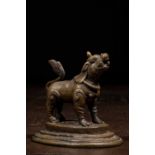 BRONZE LION NEPAL 17TH CENTURY
