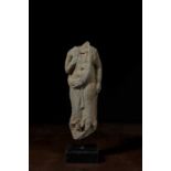 STANDING STONE TORSO OF A BODHISATTVA GANDHARA 4TH CENTURY