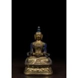 AMITAYUS GILT COPPER CHINA 18TH CENTURY