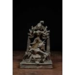 STANDING BRONZE DURGA INDIA / BENAGL 16TH CENTURY
