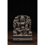 DURGA GAJALAKSHMI 7TH TO 9TH CENTURY KASHMIR STONE