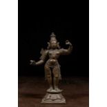 STANDING RAMA BRONZE INDIA 17TH CENTURY