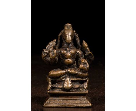 Dimensions: Height 7,8 cm Wide 5 cm Depth 3,5 cmWeight: 260 grams Bronze sculpture represents Hayagriva, an incarnation of Vi