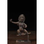 RARE VAJRAPANI BRONZE TIBET 19TH CENTURY