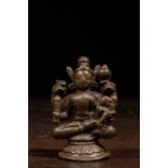 VISHNU AND LAKSHMI BRONZE INDIA 15TH - 16TH CENTURY