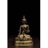 GREEN TARA COPPER FIREGILT CHINA 19TH CENTURY