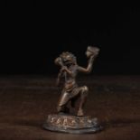 STANDING HANUMAN BRONZE 1950's