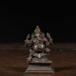 GANESHA BRONZE INDIA 19TH CENTURY