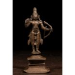 STANDING BRONZE RAMA INDIA 16TH CENTURY