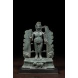 STANDING AGNI BRONZE INDIA PRE PALA 10TH CENTURY