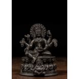 SEATED BLACKSTONE VASUDHARA INDIA 19TH CENTURY