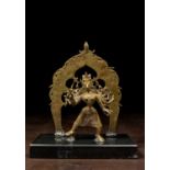 STANDING BRONZE DURGA INDIA 16TH CENTURY