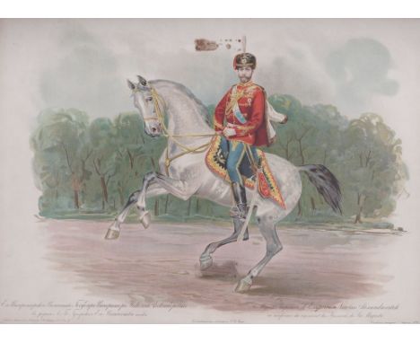 E. I. MARKUS, from G. K. BAKMANSON’s series, edited by R. V. PATS.Nicholas II in the uniform of the Life Guards Hussar Regime